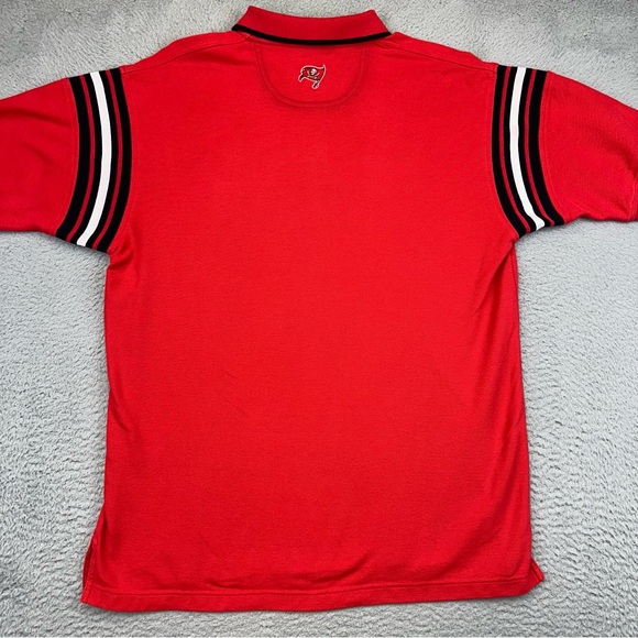 Tampa Bay Buccaneers Shirt Mens Large Red Knit Polo NFL Football Casual Team - Picture 7 of 14